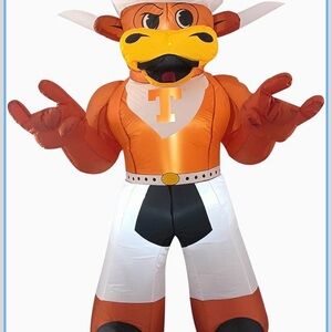 Logo Brands NCAA Texas Longhorn Self Inflating Inflatable Mascot 7 ft Longhorn